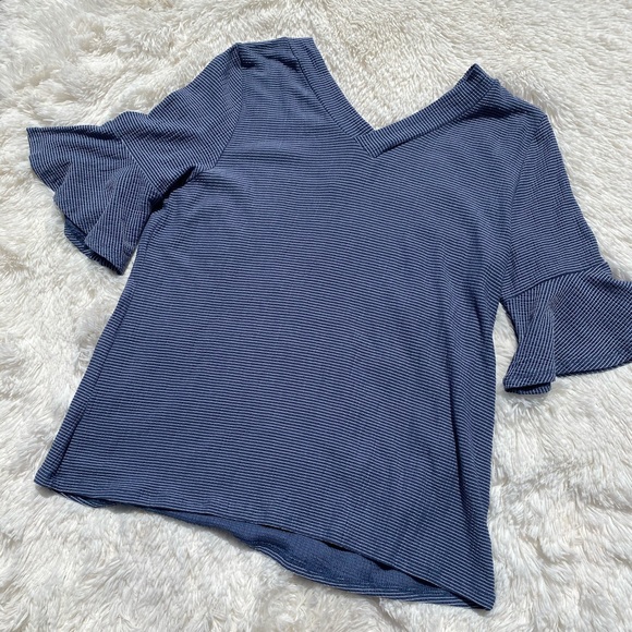 NWT Como Blu Striped Blouse - Picture 6 of 6